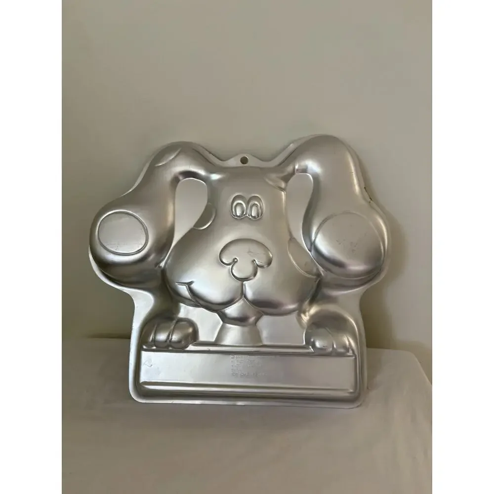 Vintage Wilton Blue's Clues Cake Pan w/Decorating Instructions 2003 Metal